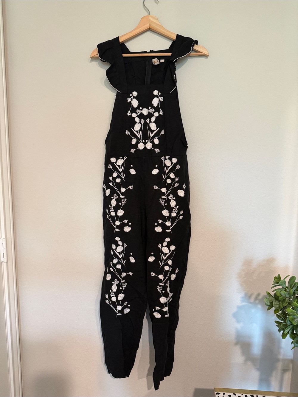 Jumpsuit | Black & White |Flowers